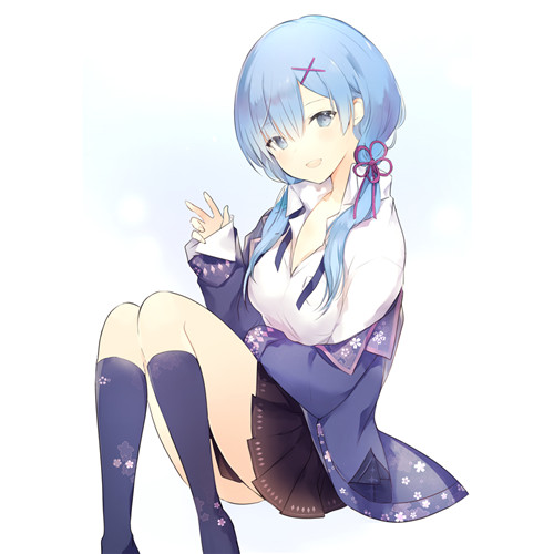 15款不同坐姿的动漫女生头像 含M坐鸭子坐等经典姿势