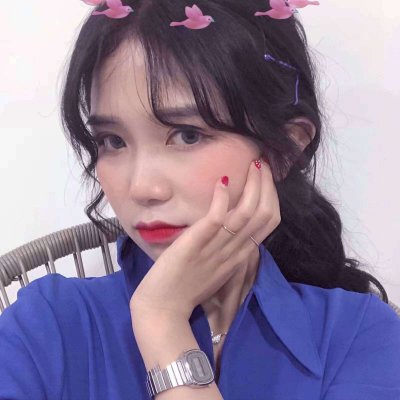 蓝色控狂喜！36张原宿风蓝色系女生头像合集