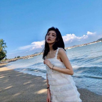 34张高清好看的女生唯美海边QQ头像合集