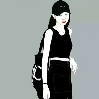 32张高清时尚女生手绘头像合集 氛围感拉满