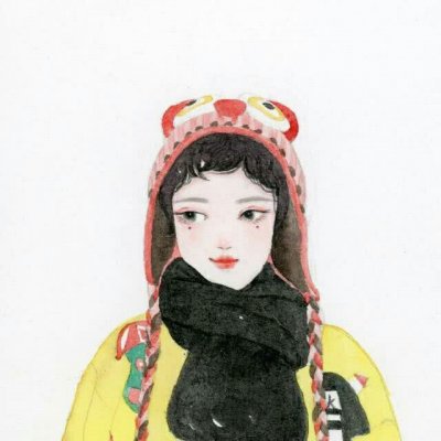 10款温柔淑女风手绘卡通女生头像 适合当微信头像的高清图