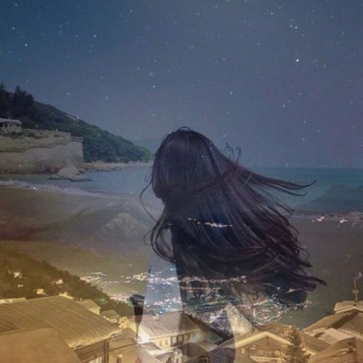 23张高清唯美重影女生头像 透明感双重影头像图