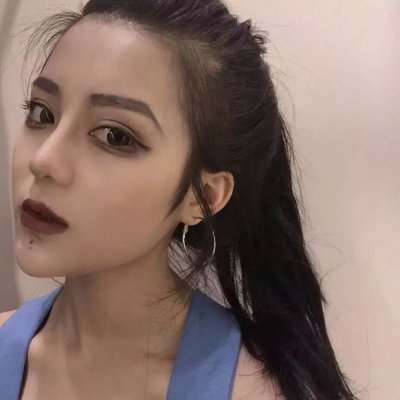 蓝色控狂喜！36张原宿风蓝色系女生头像合集