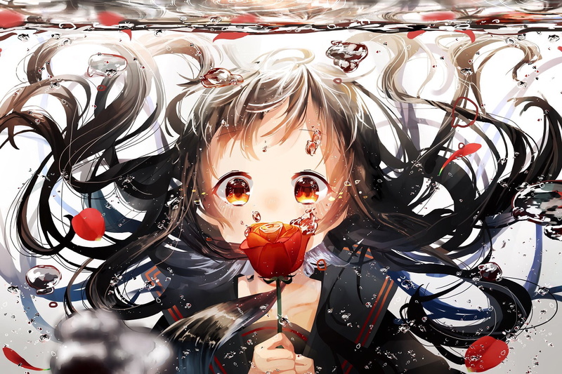水下花海少女壁纸 720P高清