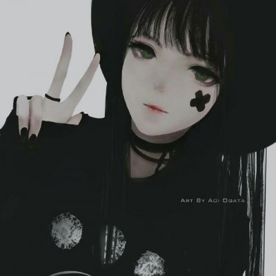 黑化漂亮少女动漫头像 34张高清二次元黑化女生头像合集