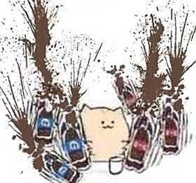 最近超火的饮料摇一摇高糊表情包合集