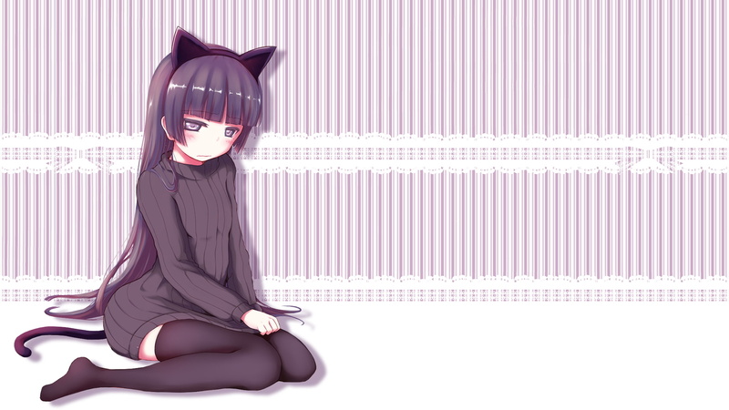 五更琉璃 我的妹妹不可能那么可爱 动漫少女 猫娘 1080P 动漫高清壁纸