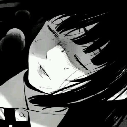 超耐看！一组黑白简约风动漫女生头像