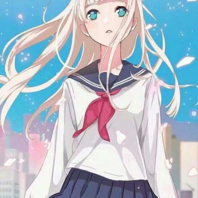 15张高清清新校园风动漫女生头像合集