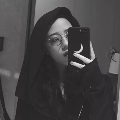 12张高清伤感高冷黑白女生头像合集