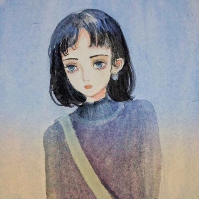 女生动漫手绘头像合集 18张个性好看的手绘女生头像