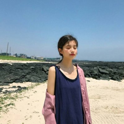 36张清新蓝调女生QQ头像 小清新风格高清合集