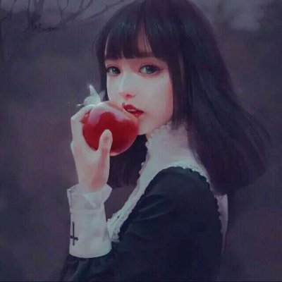 黑化漂亮少女动漫头像 34张高清二次元黑化女生头像合集