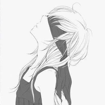 # 9张超好看的简约风女生漫画头像 高清无水印
