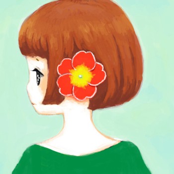 9张高清小清新女生插画头像 温柔感拉满的头像素材