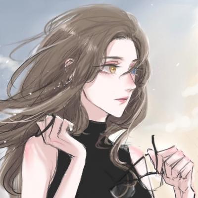 24张简约气质女生手绘头像 适合当微信头像的个性手绘图