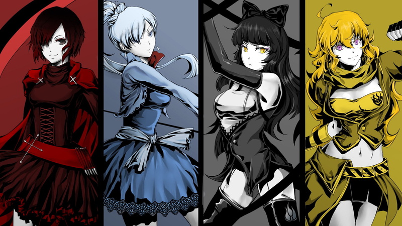 RWBY角色高清壁纸合集 布蕾克·贝拉多娜 露比·萝丝 魏丝·雪倪 阳小龙 动漫