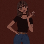 超拽霸气叛逆少女漫画头像合集 共9张高清图