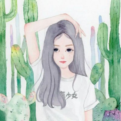 10款温柔淑女风手绘卡通女生头像 适合当微信头像的高清图