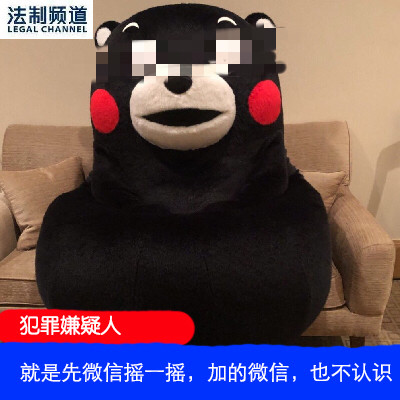 带“犯罪分子”台词的熊本熊表情包