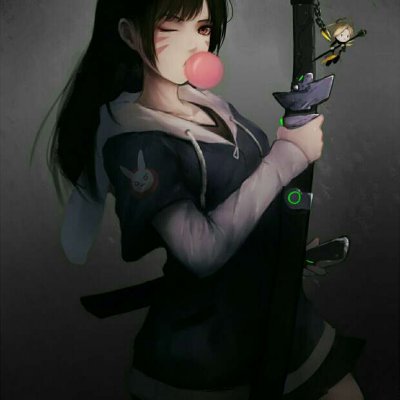 34张高清暗黑系动漫女生QQ头像 氛围感拉满
