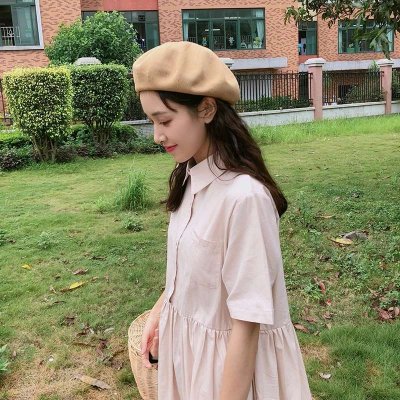 戴帽子低头的高清女生头像 17张好看的合集来啦