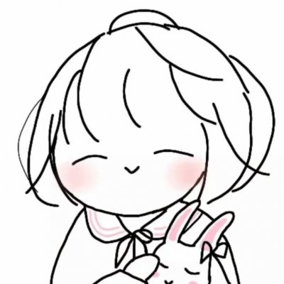 20张高清简约款！女生动漫手绘微信头像合集