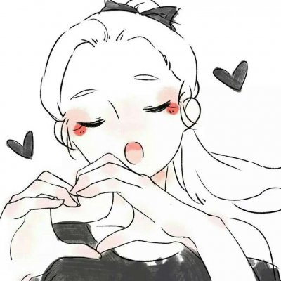 20张高清简约款！女生动漫手绘微信头像合集