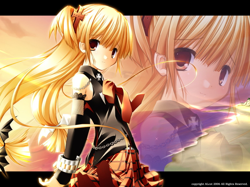 动漫凯伦三联幅壁纸 720P高清版