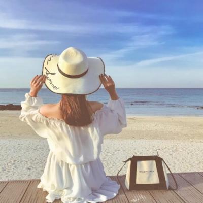 女生海边背影微信头像 28张高清唯美大图合集