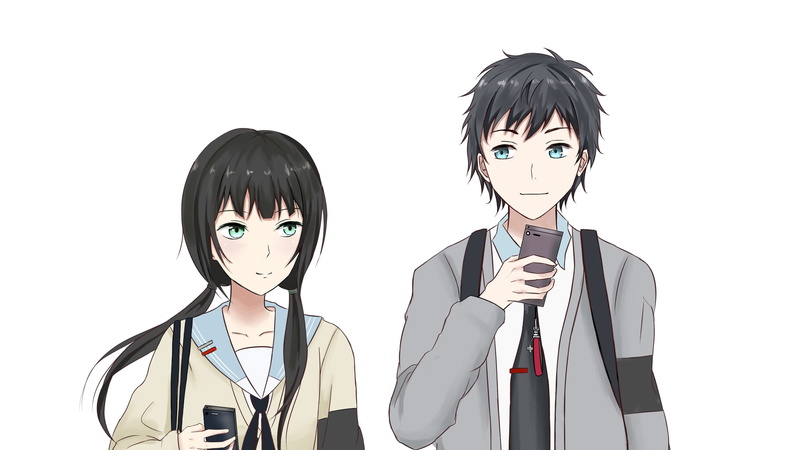 《重启咲良田》高清壁纸 千鹤和新太的心动瞬间