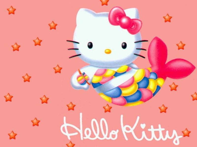 软萌人鱼Hello Kitty壁纸合集 粉粉星星少女心拉满