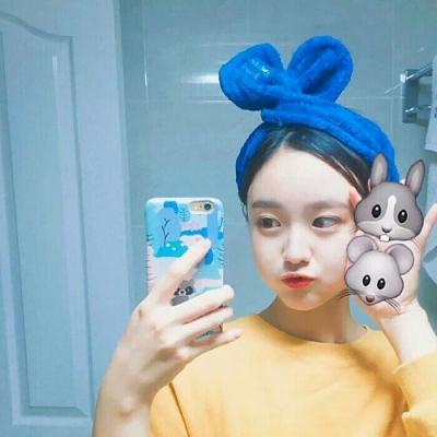 蓝色系小清新女生QQ头像合集！16张高清图直接存