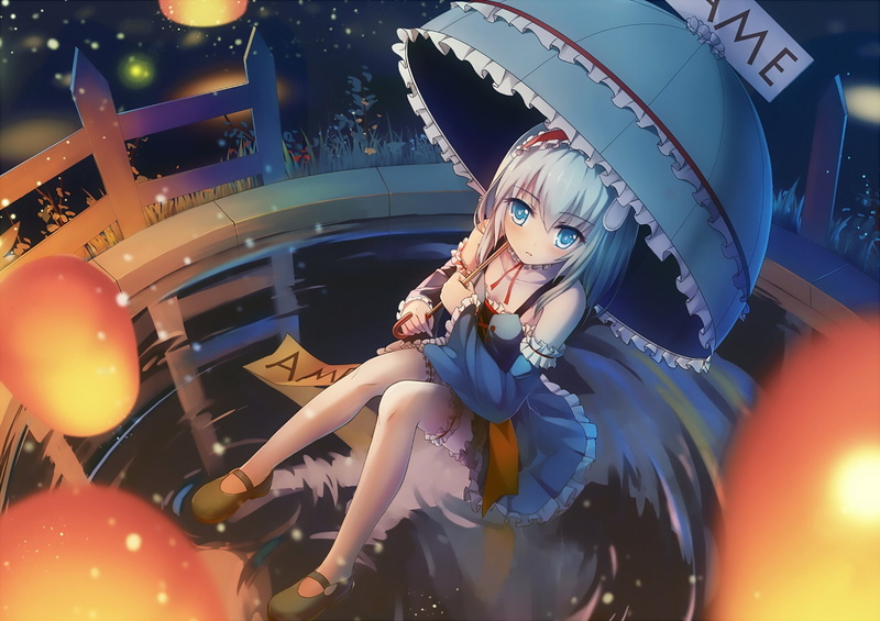 熬夜党狂喜！这套蓝瞳白发少女动漫壁纸直接戳中审美