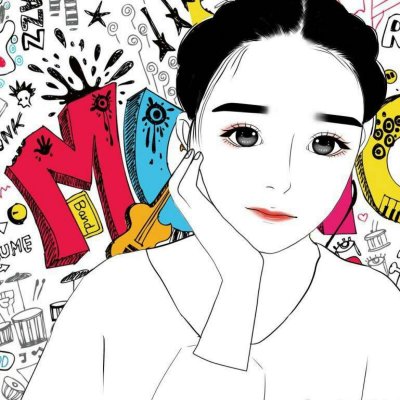 超火的女生手绘头像合集！32张高清好看的都在这