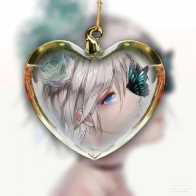 带蝴蝶的动漫女生头像合集 12张高清唯美头像分享