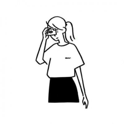 25张女生简笔手绘头像 个性清新又好用来当头像