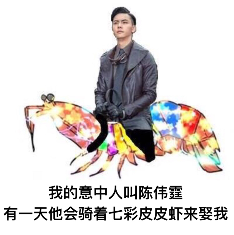 我的意中人会骑着七彩皮皮虾来娶我！这套追星女孩专属表情包火了