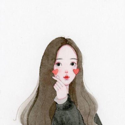 10款温柔淑女风手绘卡通女生头像 适合当微信头像的高清图