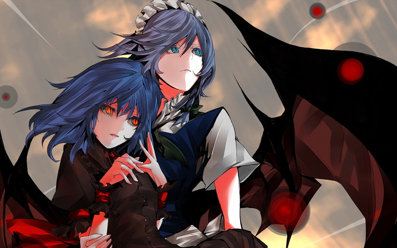 东方Project 女仆 十六夜咲夜 动漫少女 4K 高清动漫手机壁纸