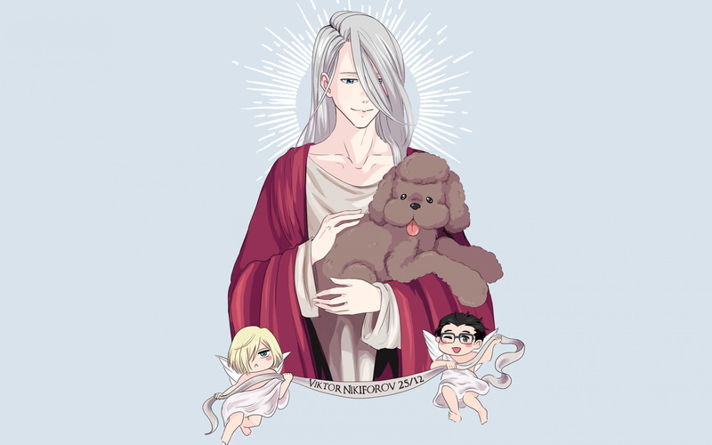 冰上的尤里 维克托·尼基福罗夫高清壁纸