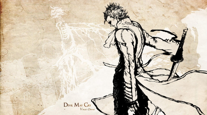 鬼泣帅气维吉尔壁纸 风衣长剑氛围感拉满