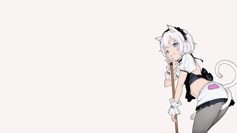 白发兽耳萝莉壁纸合集