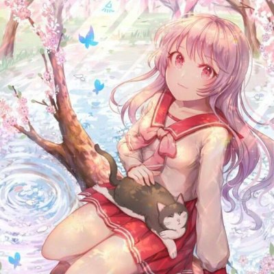 15张高清清新校园风动漫女生头像合集