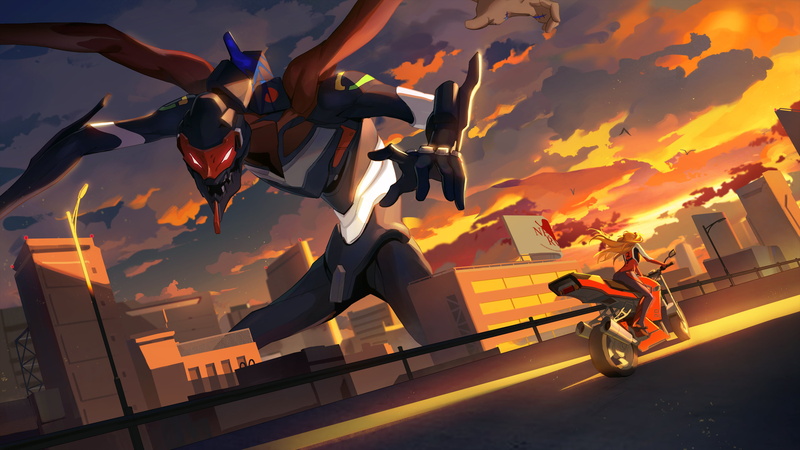 《新世纪福音战士》4K高清壁纸合集 明日香与EVA初零三号机登场