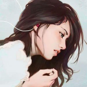 听歌的漫画女生头像 单张高清图来啦