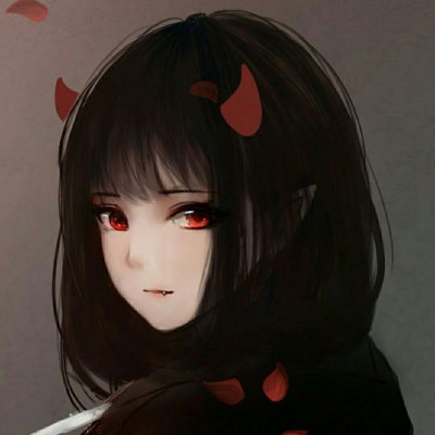 二次元黑暗血腥风！22张病娇黑化少女动漫头像合集