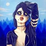 单张性感狂野风格动漫女生头像分享