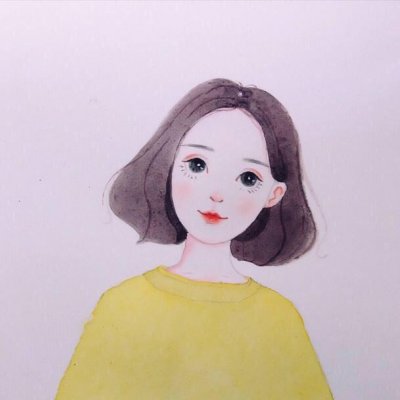 10款温柔淑女风手绘卡通女生头像 适合当微信头像的高清图