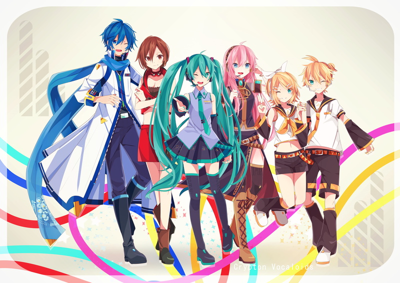 镜音连 镜音铃 初音未来 巡音流歌 等VOCALOID角色4K高清壁纸